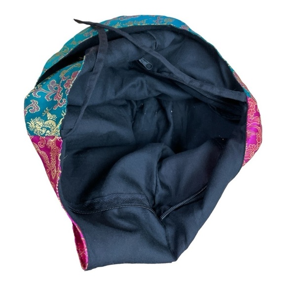 Thai Hobo Bag with Dragon and floral print many Colours made in Thailand! - Picture 7 of 7